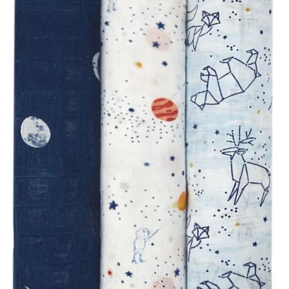 Boutique silky soft swaddles 3-pack